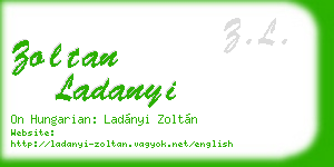 zoltan ladanyi business card